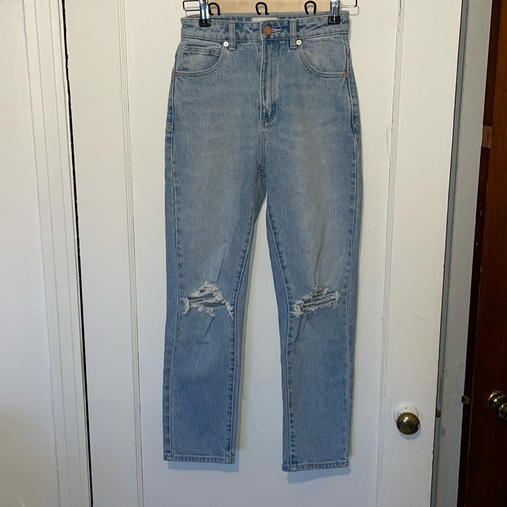 Abrand A ‘94 High Slim denim jeans with distressing